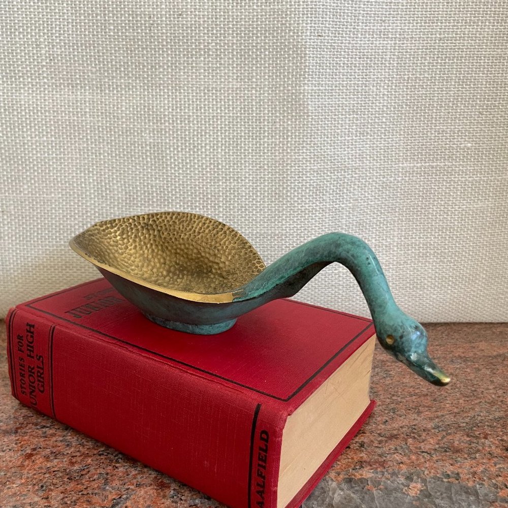 VINTAGE BRASS GOOSE